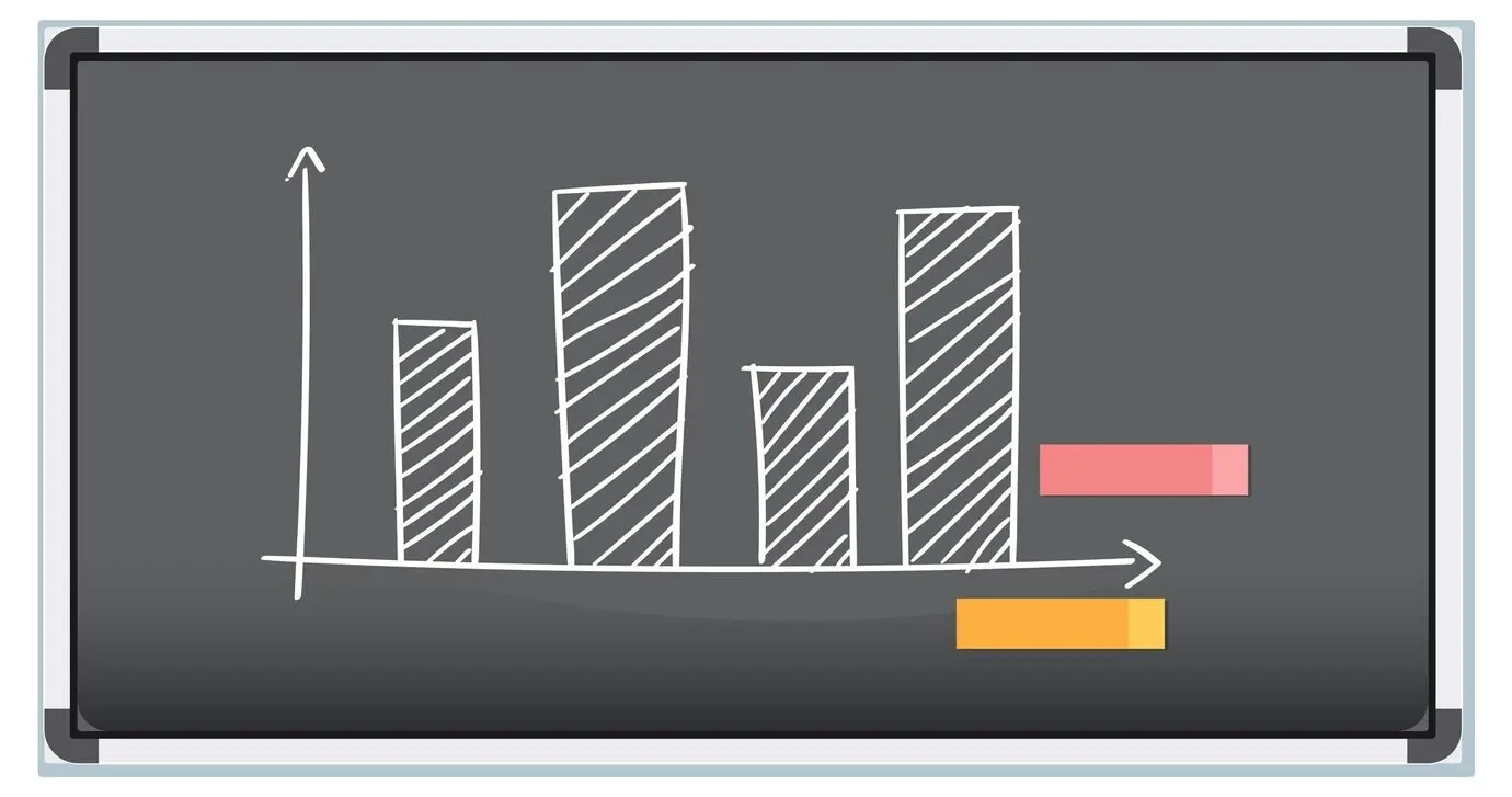 Пожалуйста, предоставьте исходный текст описания «Chalkboard Bar Graph Illustration», чтобы я мог перефразировать его на русском языке.